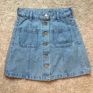 H&M High Waisted Denim Skirt NWOT